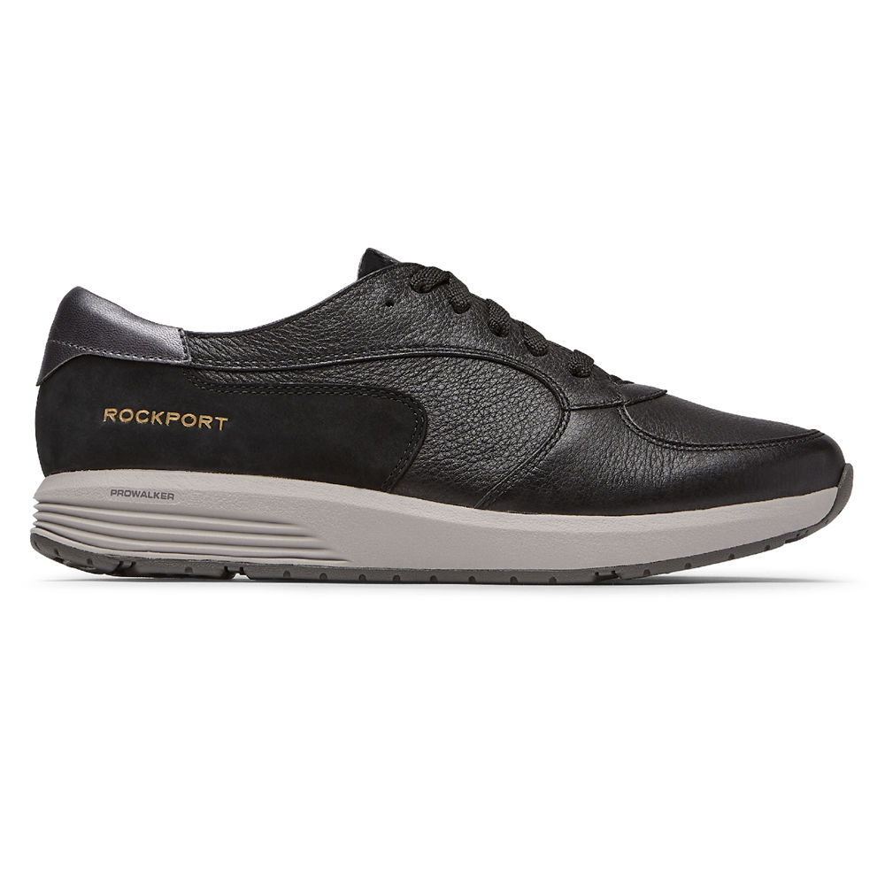 Rockport Womens Sneakers Black - Trustride ProWalker - UK 598-SRVIAK